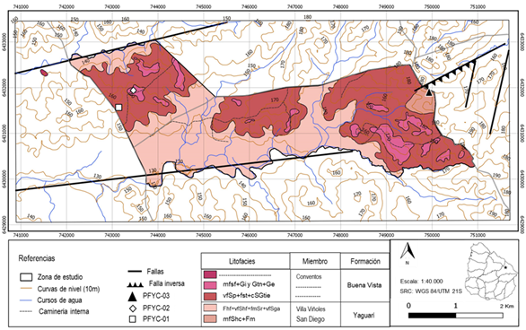 Mapa
geológico